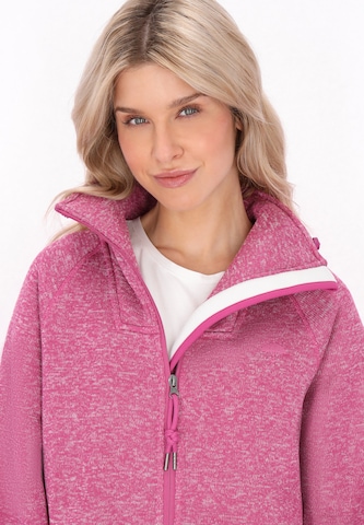 Schmuddelwedda Fleece jas in Roze