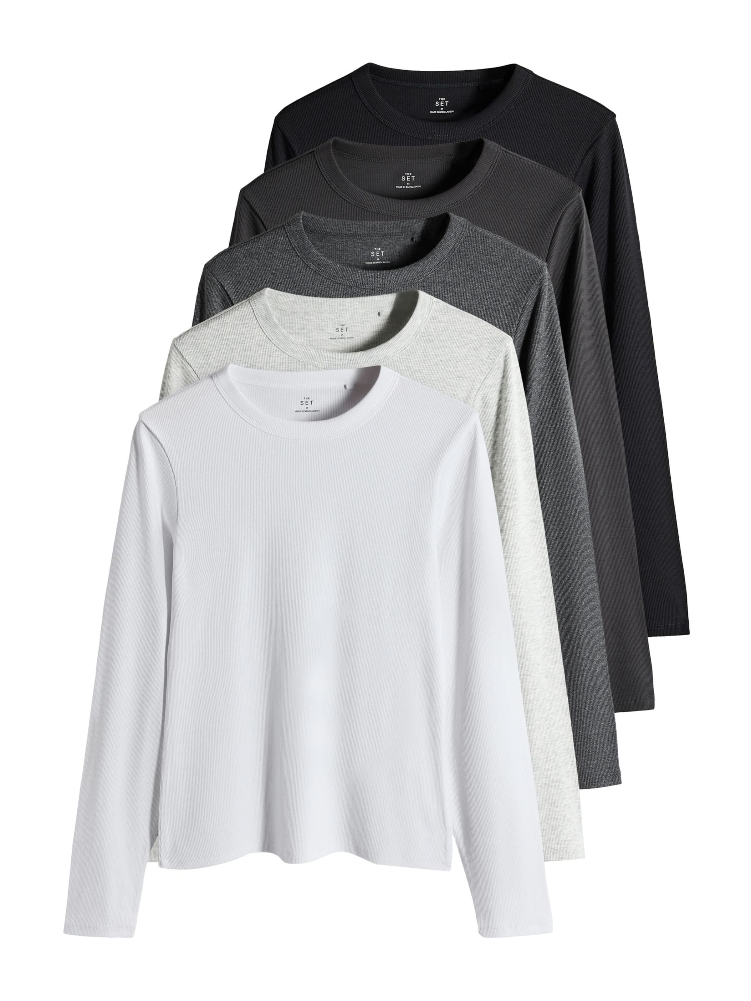 The Set Shirt in Grey: front