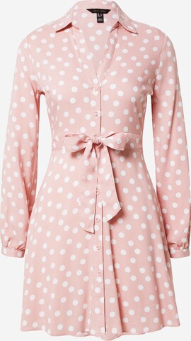 NEW LOOK Shirt Dress in Pink: front