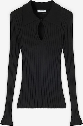 Pull-over MOTIVI en noir : devant