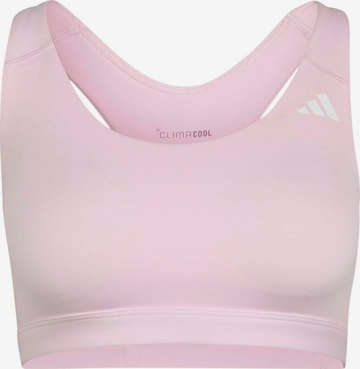 ADIDAS PERFORMANCE Bustier Sport-BH 'OPT ESS' in Pink: Vorderseite