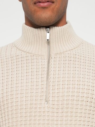 SELECTED Pulóver 'SLHTOM' - bézs