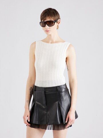 WEEKDAY Knitted top 'Geena' in White: front