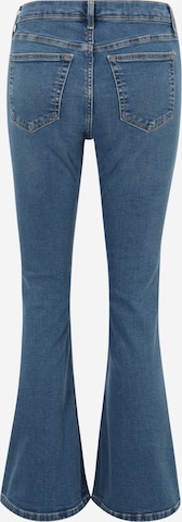 TOPSHOP Petite Flared Jeans in Blau