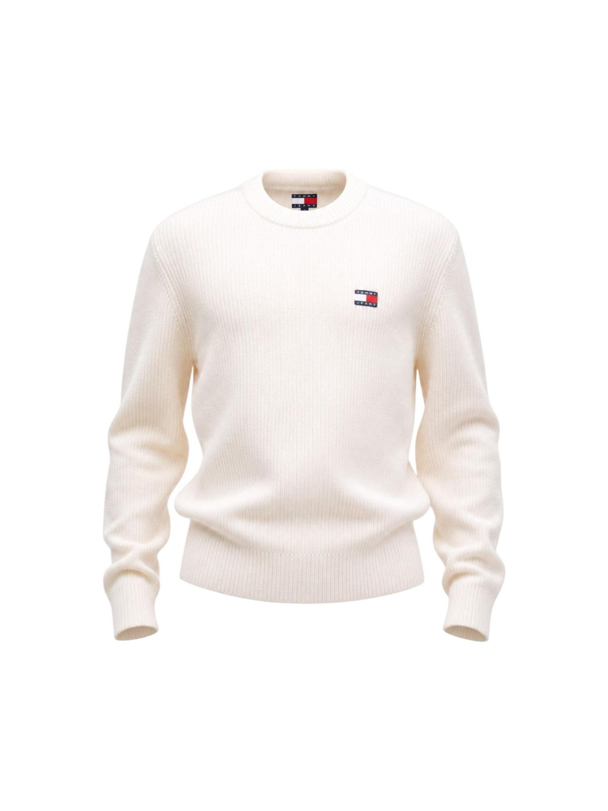 Pullover 'DM0DM20923' di Tommy Jeans in bianco: frontale