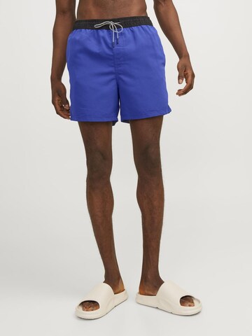 JACK & JONES Board Shorts 'JPSTFiji' in Blue: front