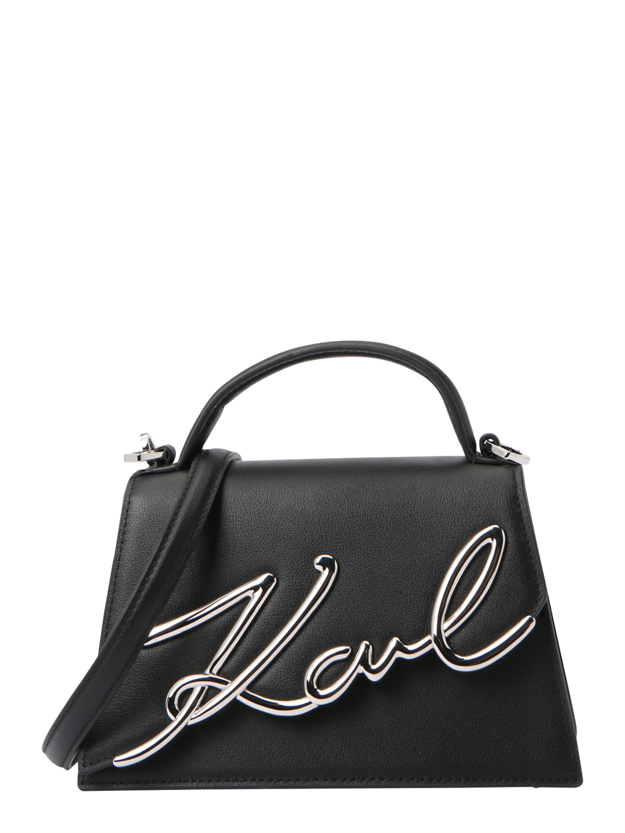 Karl Lagerfeld Дамска чанта в черно: отпред