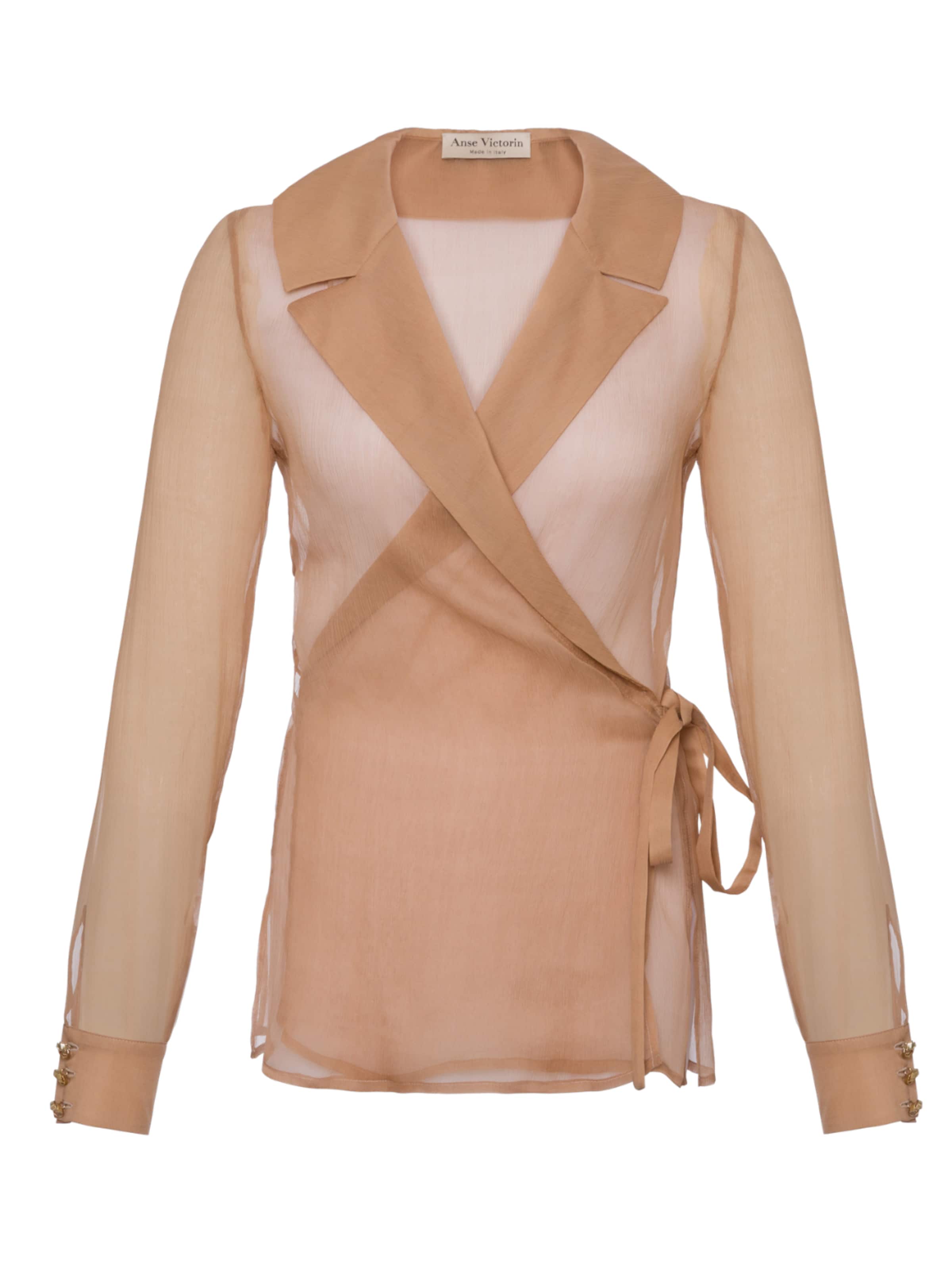 Anse Victorin Blouse 'Eva' in Beige: front