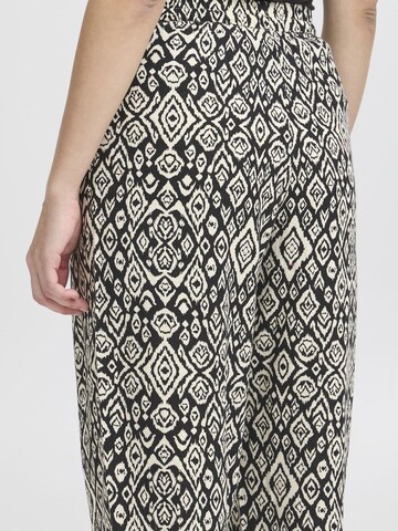 ICHI Loosefit Broek 'LINNO' in Zwart