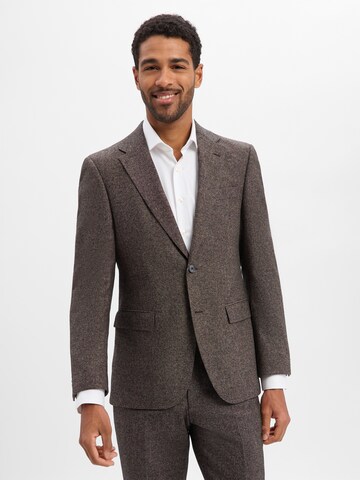 BOSS Regular fit Business blazer in Brown: front