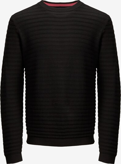 JACK & JONES Pullover in schwarz, Produktansicht