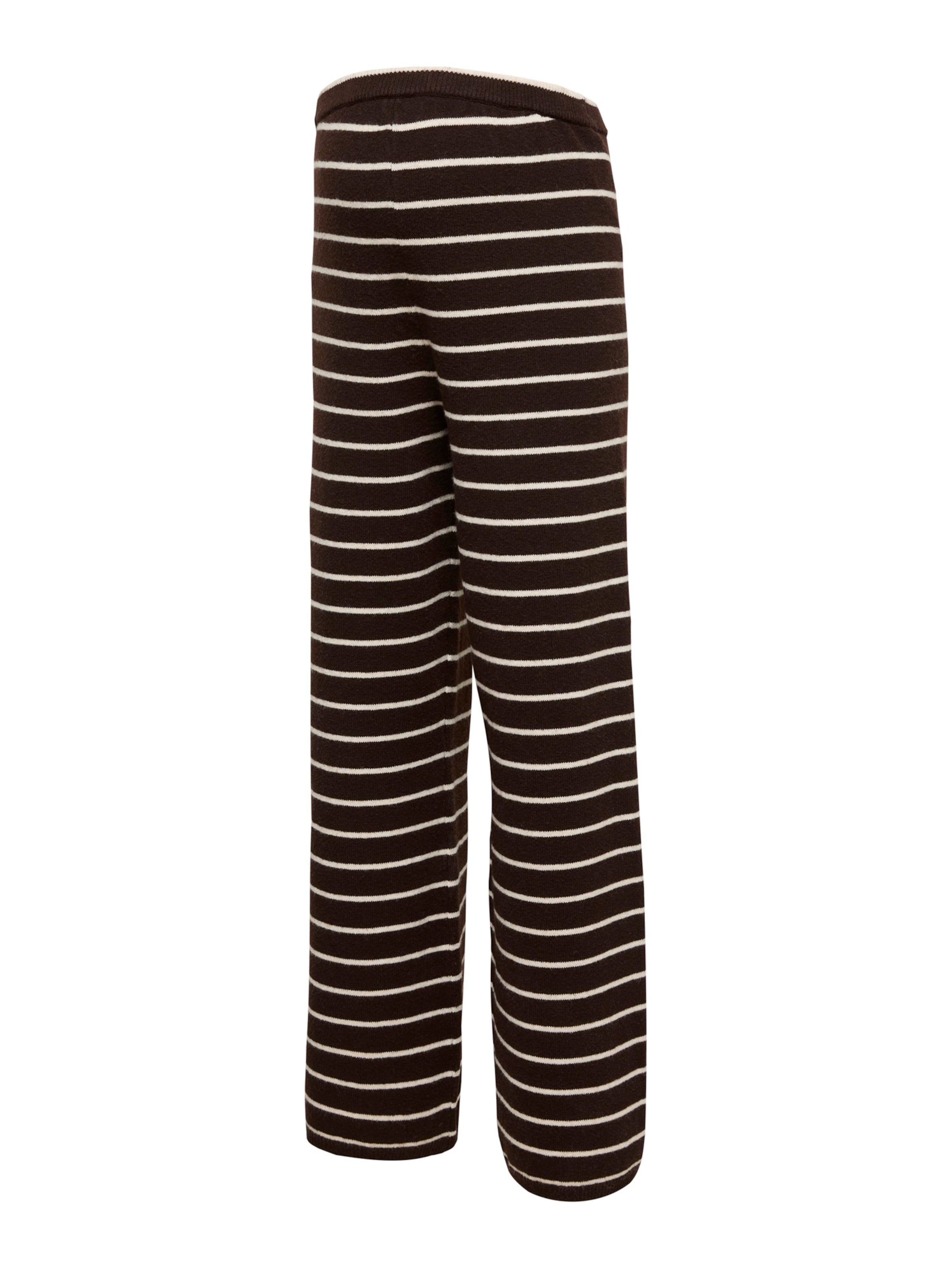 Regular Pantalon 'Rina' MAMALICIOUS en marron : devant