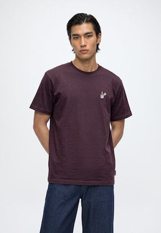 Iriedaily T-shirt 'Flaglighter' i lila: framsida
