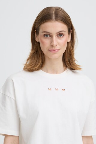 ICHI - Camisa 'IHPetro' em branco
