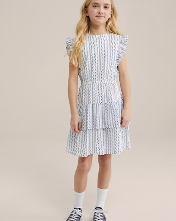 Robe WE Fashion en blanc : devant
