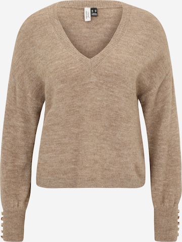 Vero Moda Petite Neulepaita 'VMLEFILE' värissä beige: etupuoli