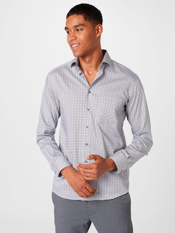 ETERNA - Ajuste regular Camisa en gris: frente