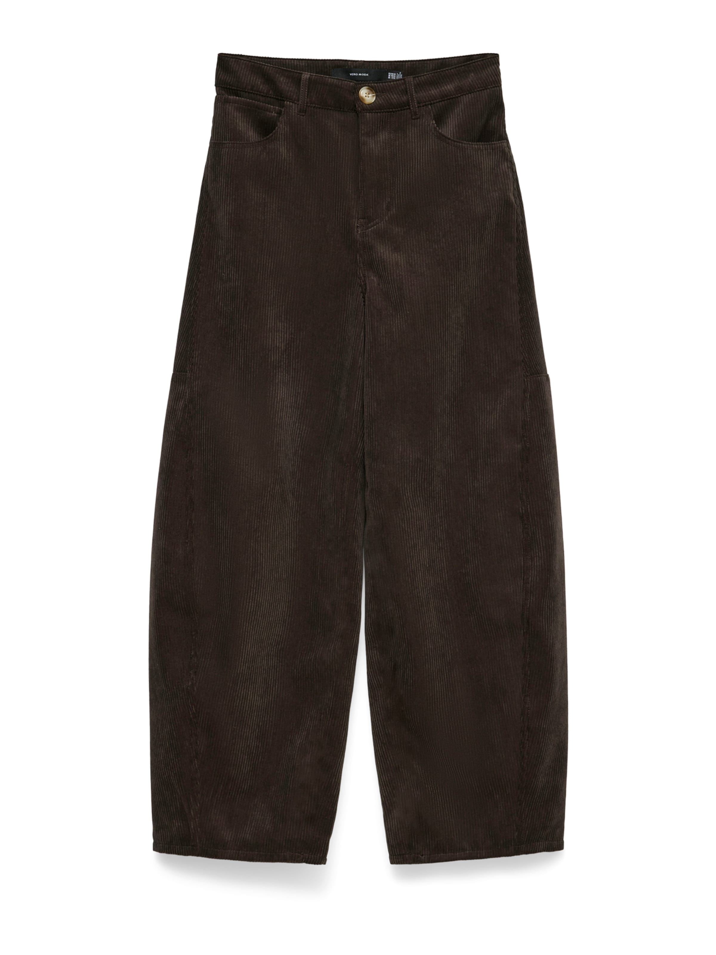 Barrel Pantalon 'VMKAITLIN' VERO MODA en marron : devant
