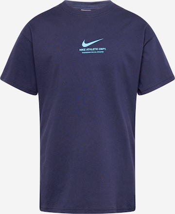 T-Shirt Nike Sportswear en bleu : devant