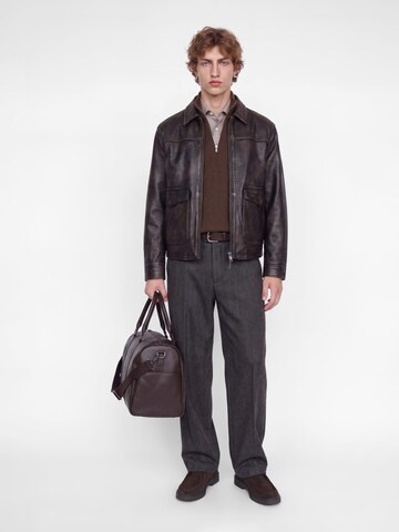 JACK & JONES Sweater 'Wesley' in Brown