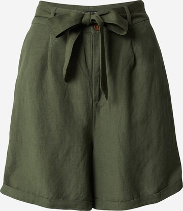 BONOBO Zvonové kalhoty Kalhoty se sklady v pase 'LINBERMNE' – zelená: přední strana