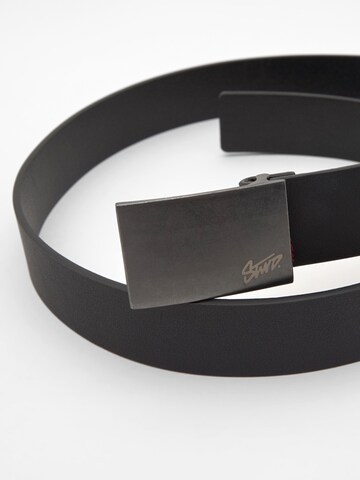 Pull&Bear Bälte 'STWD' i svart
