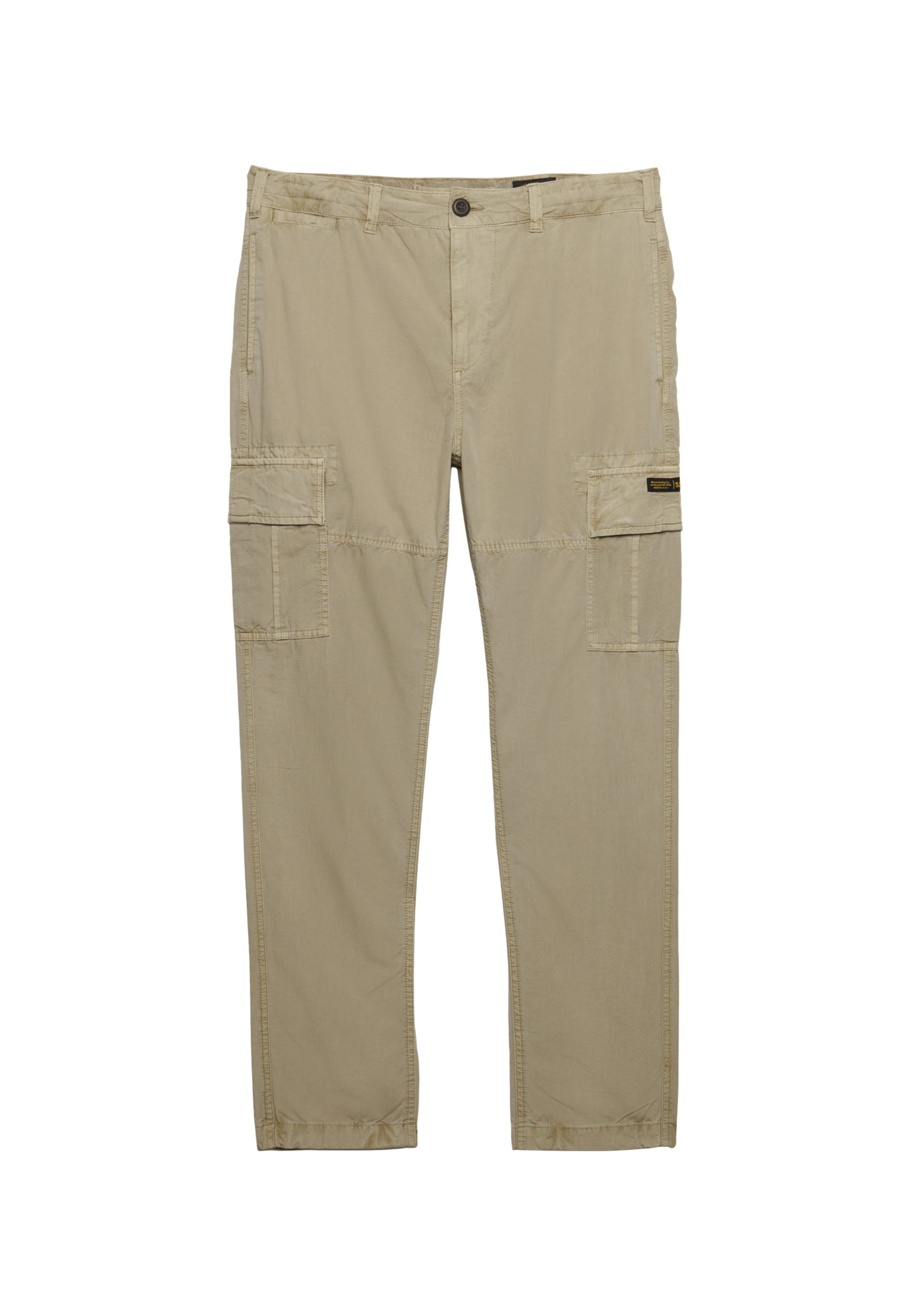 Superdry & Co Regular Pants in Brown: front