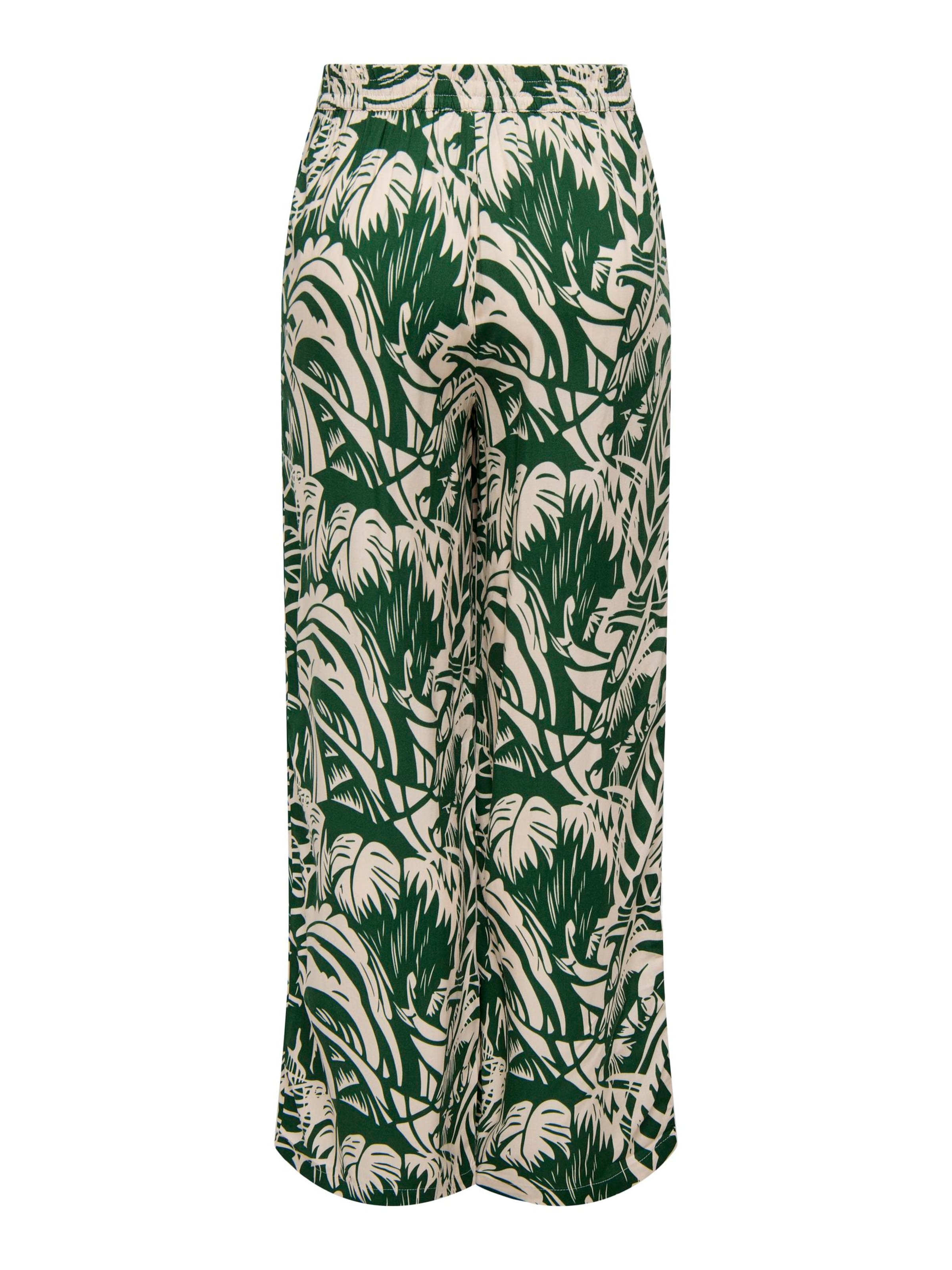 JDY Široký strih Nohavice 'JDYNile' - Zelená