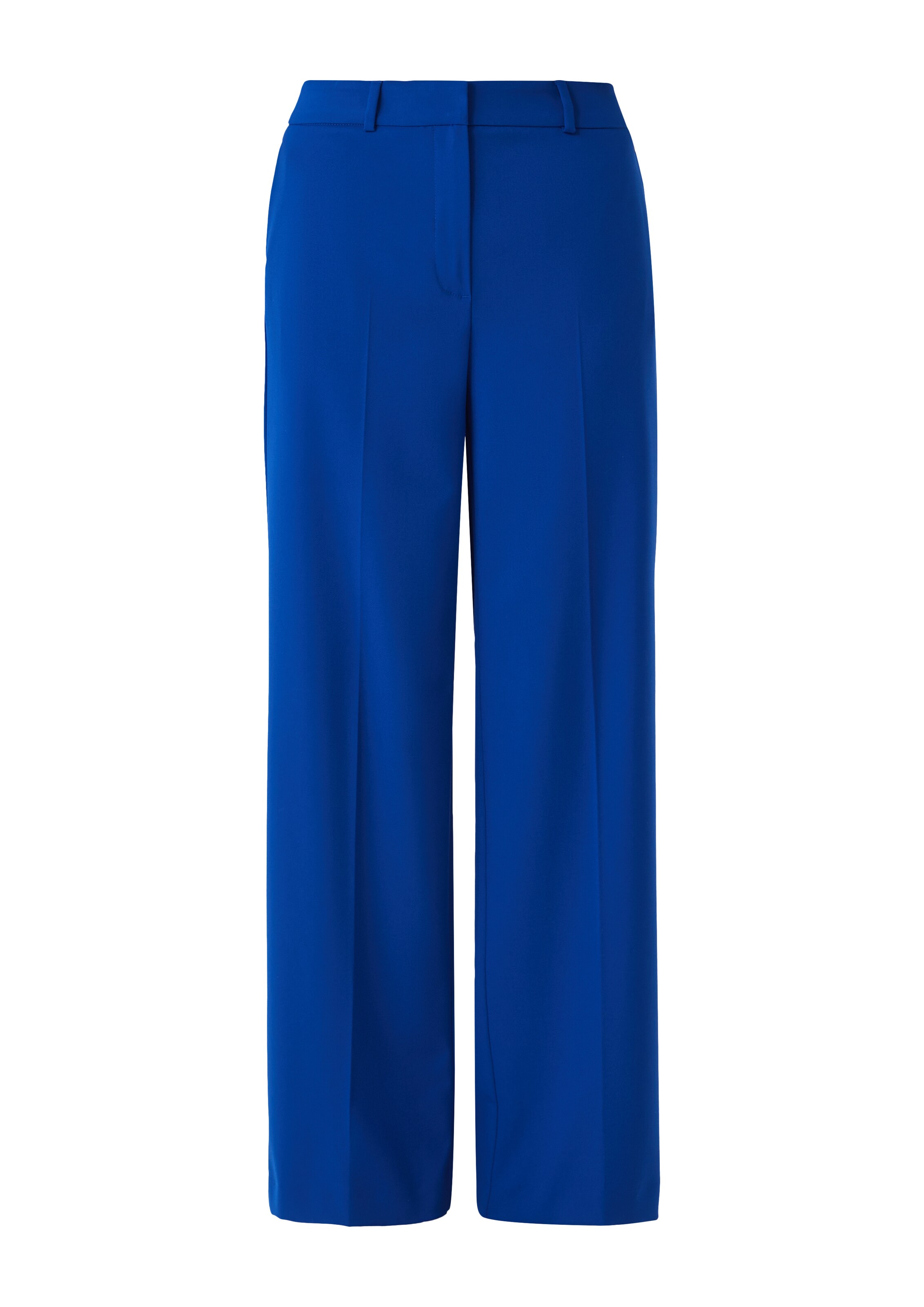 COMMA Wide Leg Bügelfaltenhose in Blau: Vorderseite