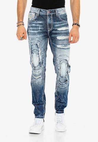 CIPO & BAXX Regular Jeans in Blauw: voorkant