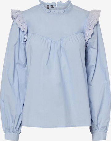 PIECES Блузка 'VELA' в Синий: спереди