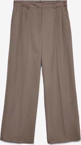 VERO MODA Bukser med lægfolder 'VMNila' i grå: forside