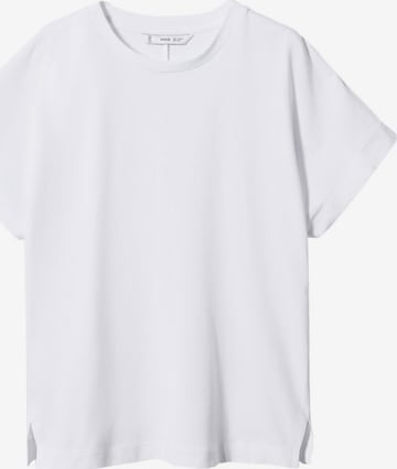 MANGO Тениска 'SEVILLA' в бяло: отпред