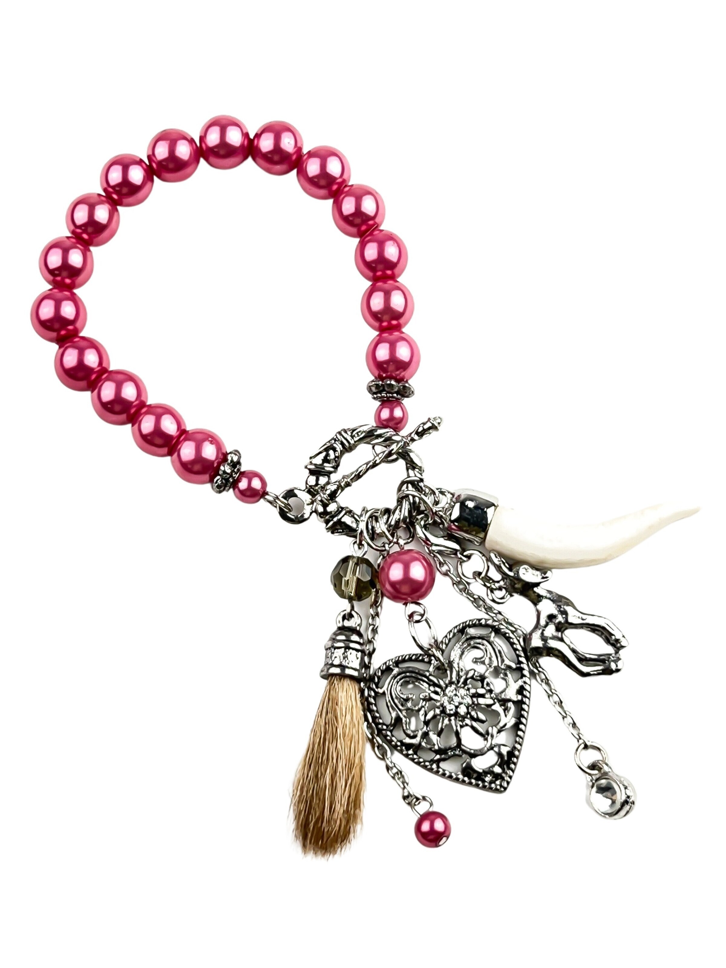 COLLEZIONE ALESSANDRO Bracelet 'Greta' in Pink: front
