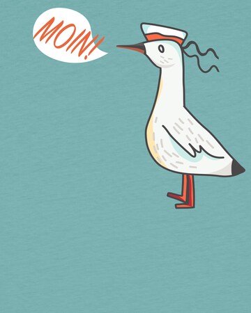 T-Shirt 'Moin Seagull' watabout.kids en bleu