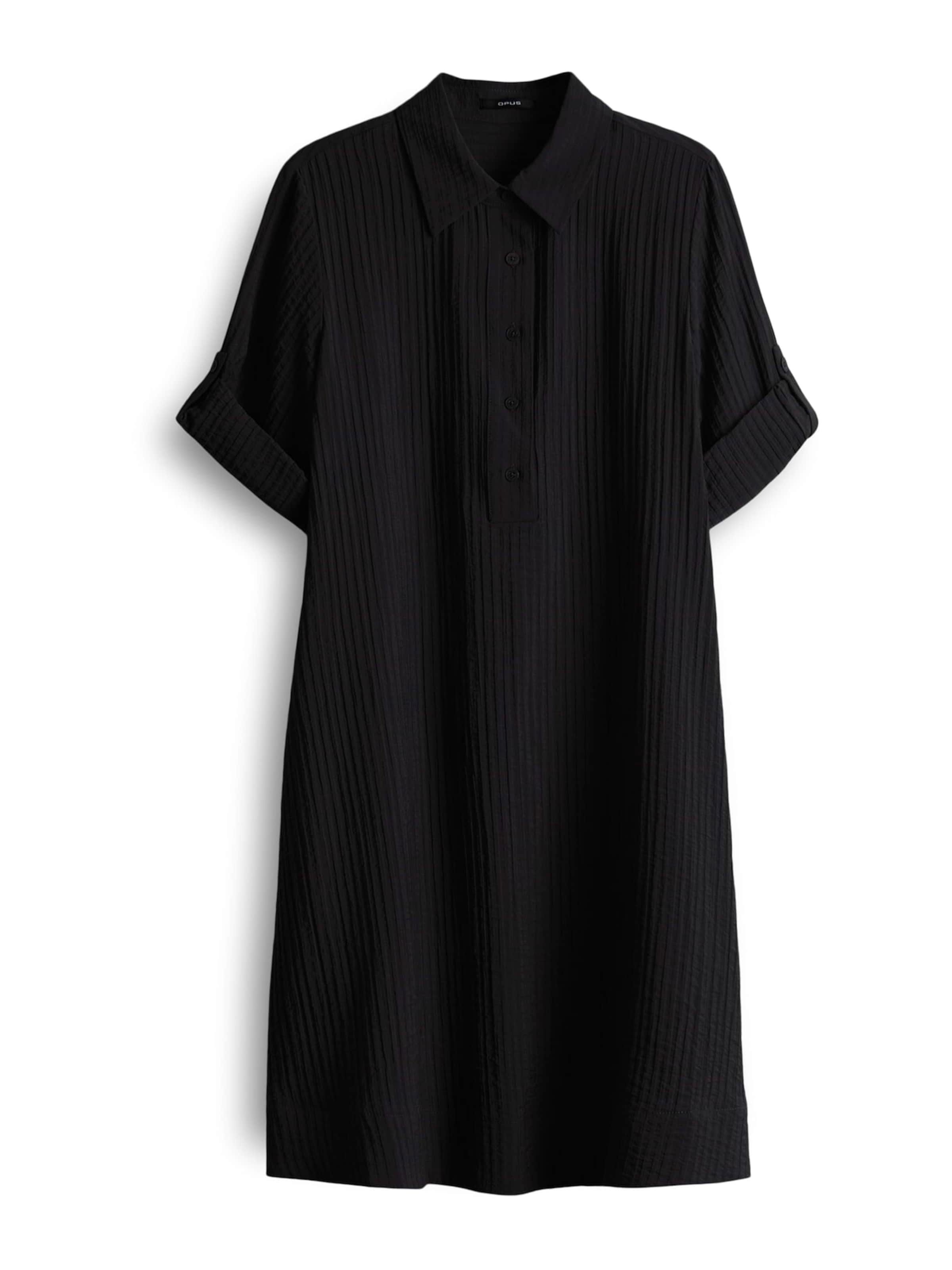 Robe-chemise 'Womara' OPUS en noir : devant