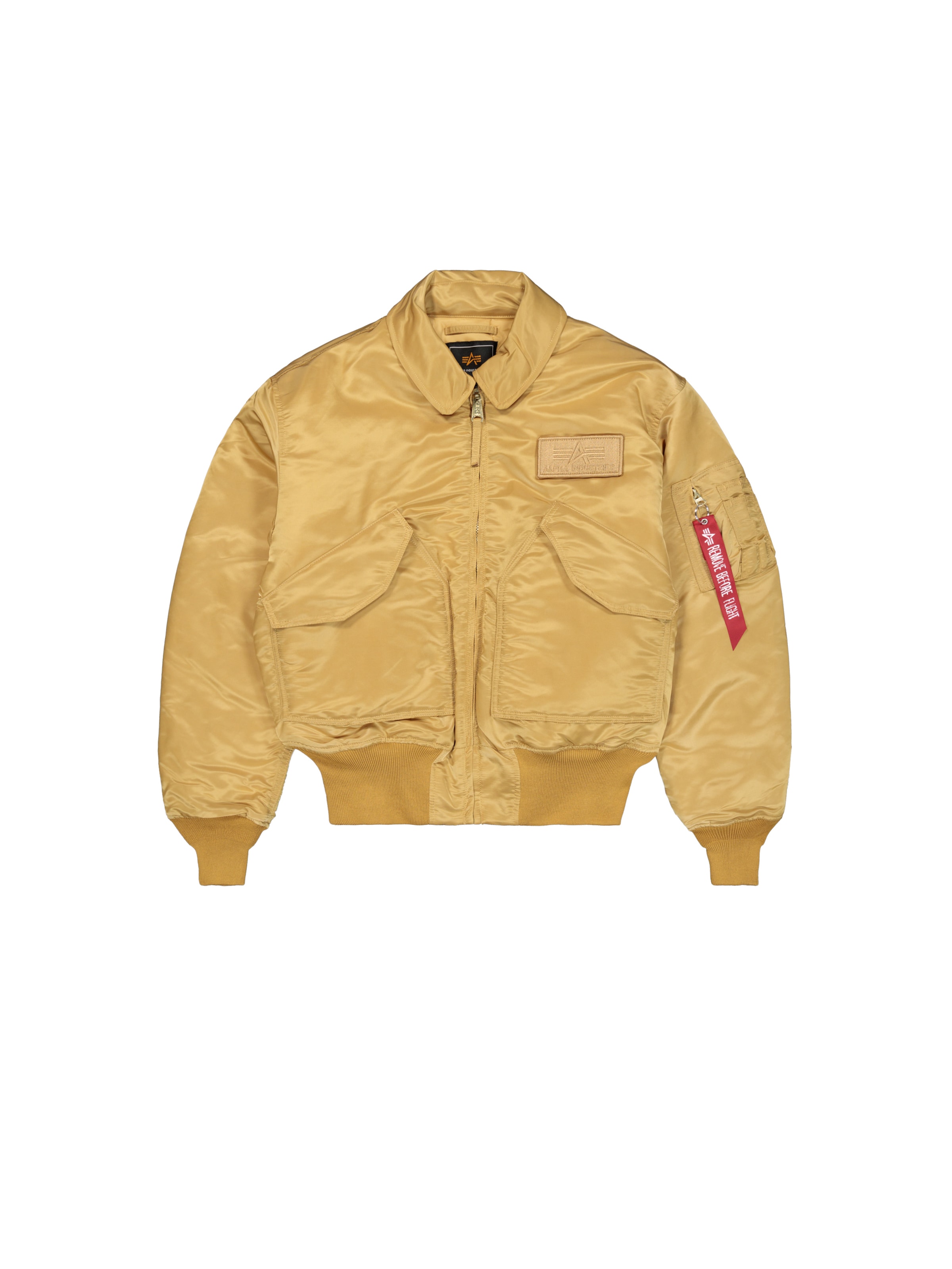 ALPHA INDUSTRIES Демисезонная куртка 'CWU-45 Heritage' в Золотой: спереди