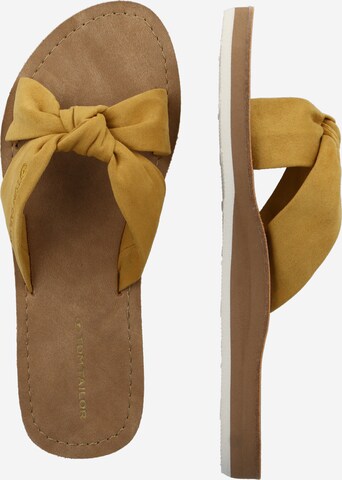 TOM TAILOR Mules in Yellow