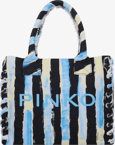 PINKO Strandtasche in beige / blau / schwarz, Produktansicht