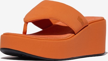 FitFlop Zehentrenner in Orange: Vorderseite