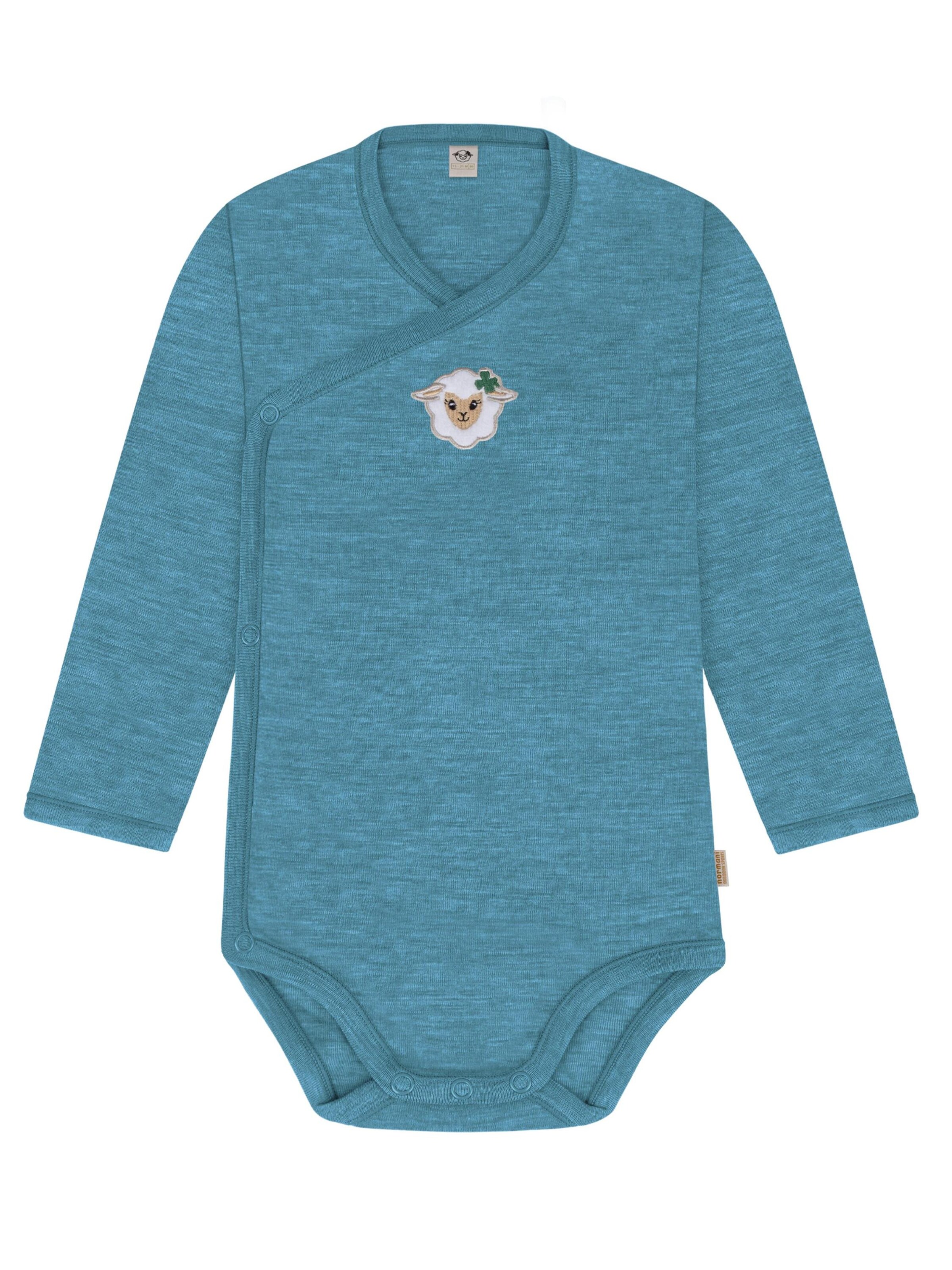 Barboteuse / body 'Kaitaia' normani en bleu : devant