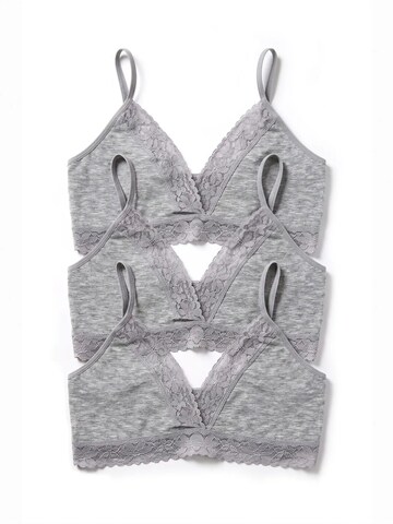 Reggiseno di ÖTS in grigio: frontale