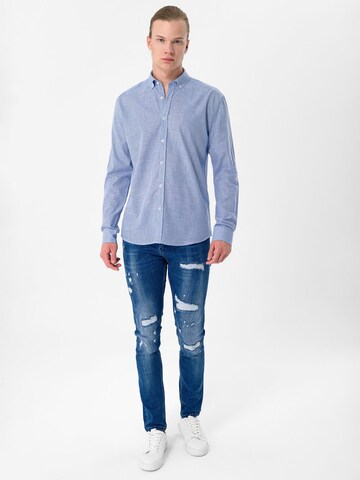 Moxx Paris Regular fit Button Up Shirt in Blue