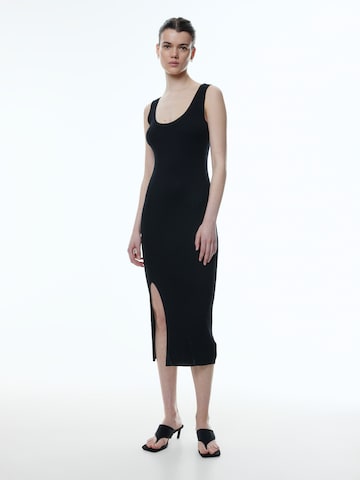 EDITED Knitted dress 'Relana' in Black: front