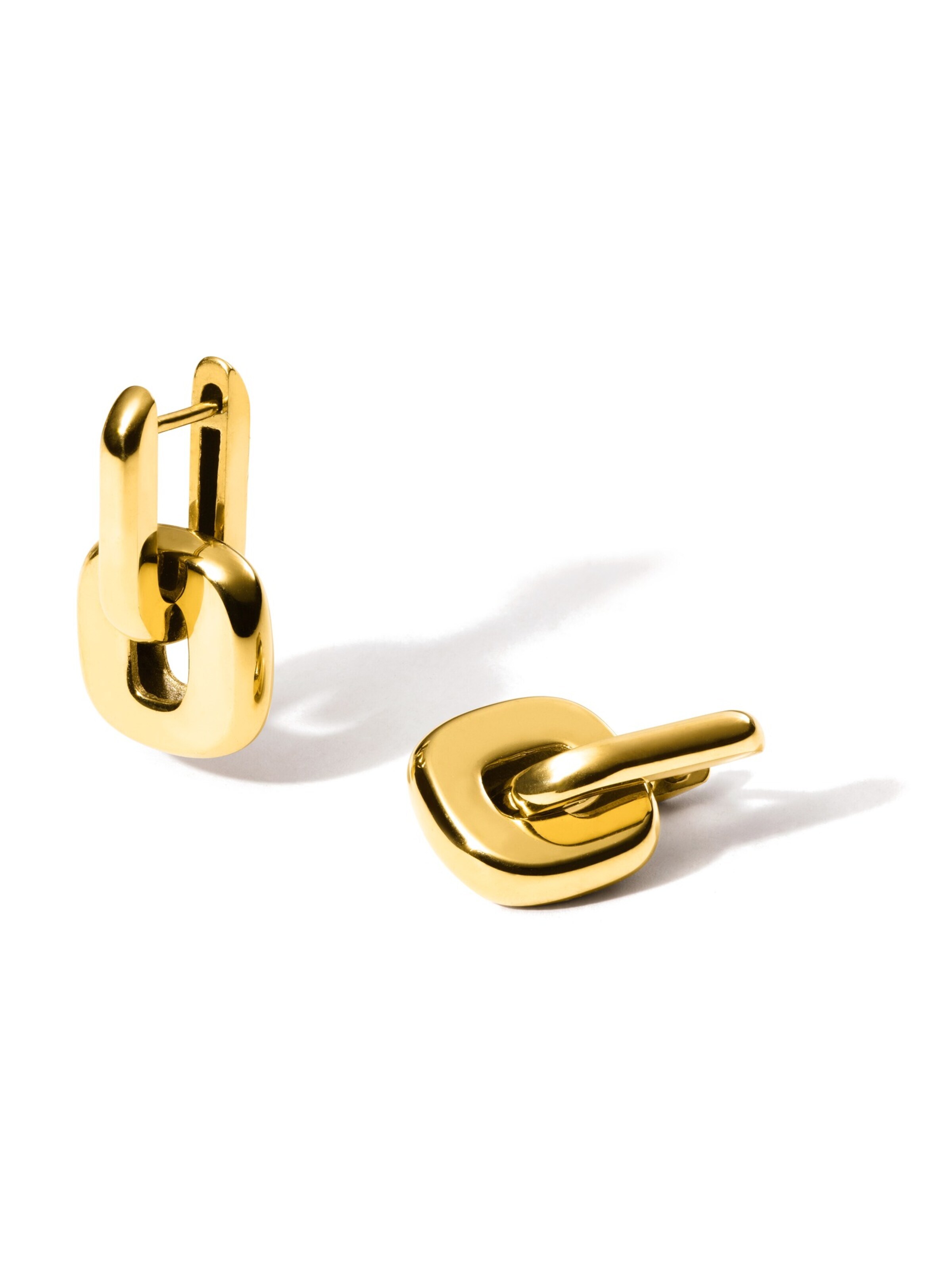 hiBALI Earrings 'Duo Link' in Gold: front