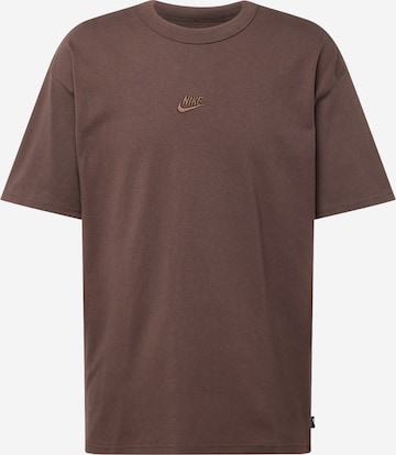 Nike Sportswear Performance Shirt 'ESSENTIAL' in Brown: front