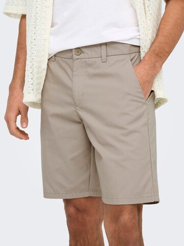 Coupe slim Pantalon chino 'ONSKal' Only & Sons en beige