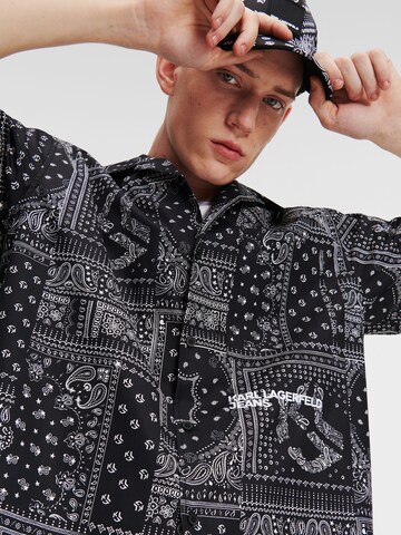KARL LAGERFELD JEANS Regular fit Overhemd in Zwart