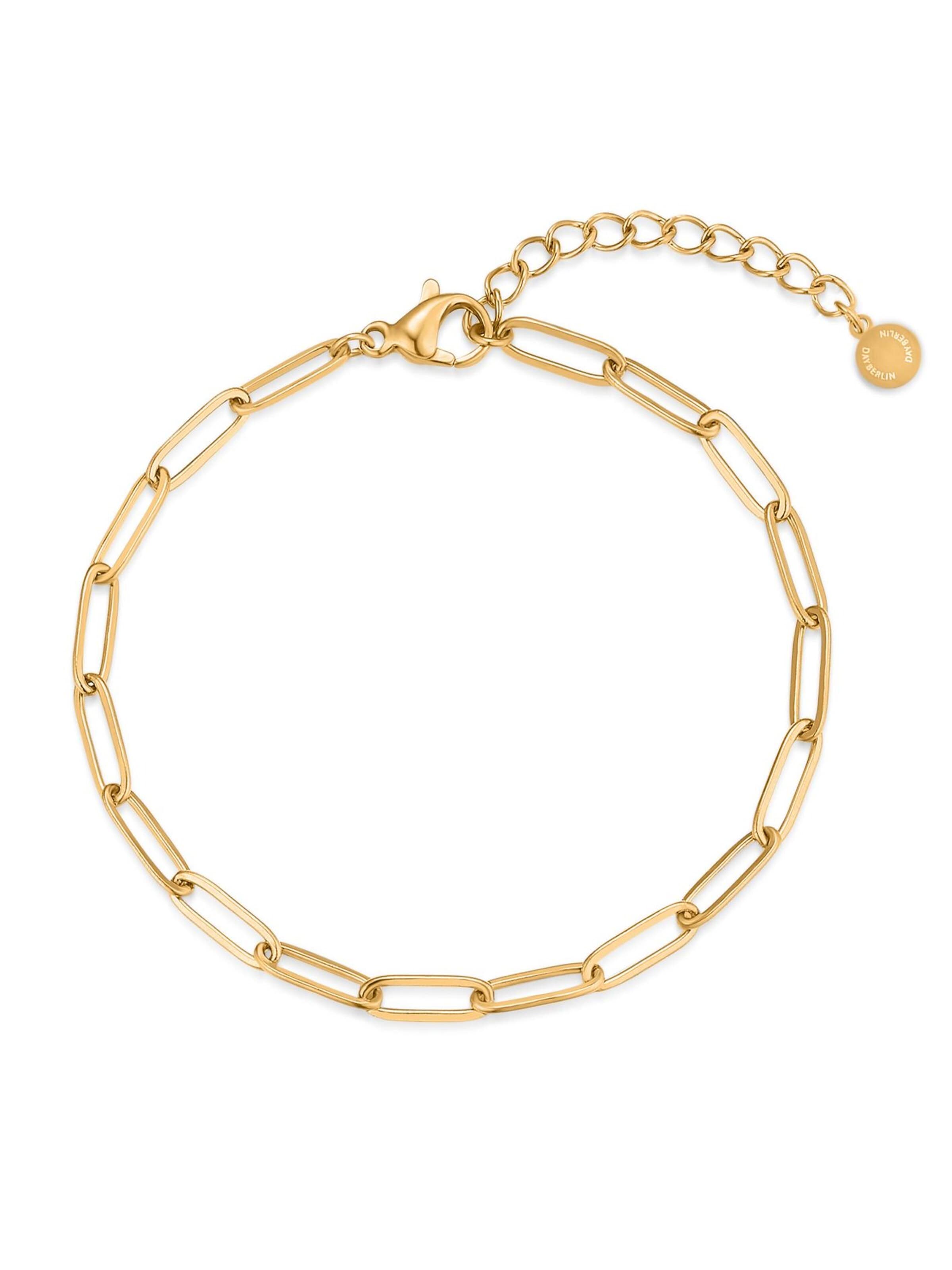 day berlin Armband 'Link'‌‌‌‌‌‌‌‌‌‌ in Gold: Vorderseite