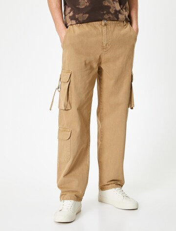 Koton Loose fit Pants in Beige: front